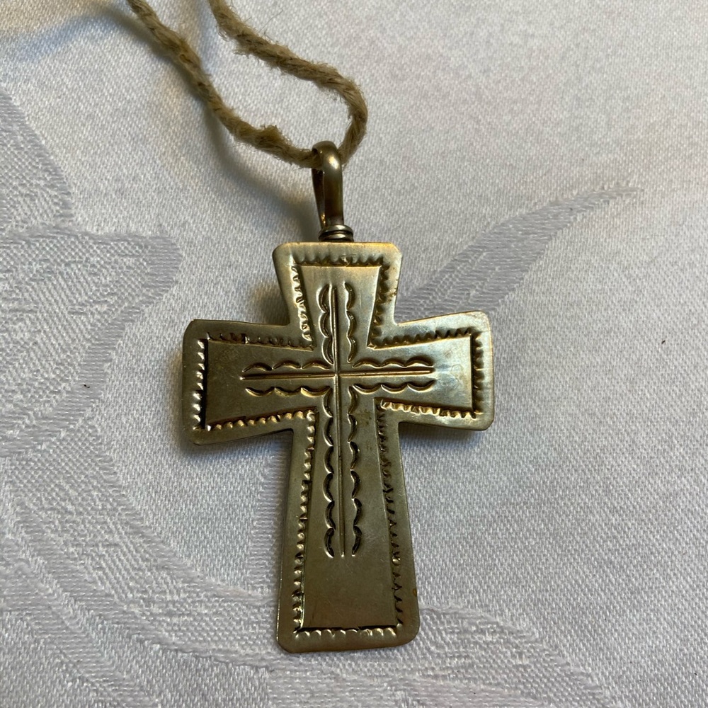 Vintage Gold Cross Necklace